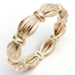 انگشتر حریر طلا 010